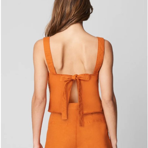 NWT BlankNYC Fire Cracker Tie Back Crop Top - Picture 2 of 9